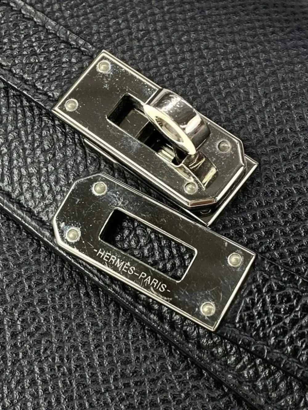 HERMES Kelly Wallet Long - Black Veau Epsom Y Long Wallet - Picture 11 of 13